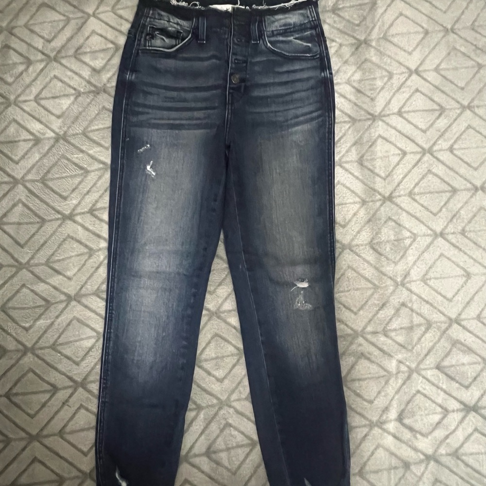 KanCan Blue Women's Skinny Jeans No Hem